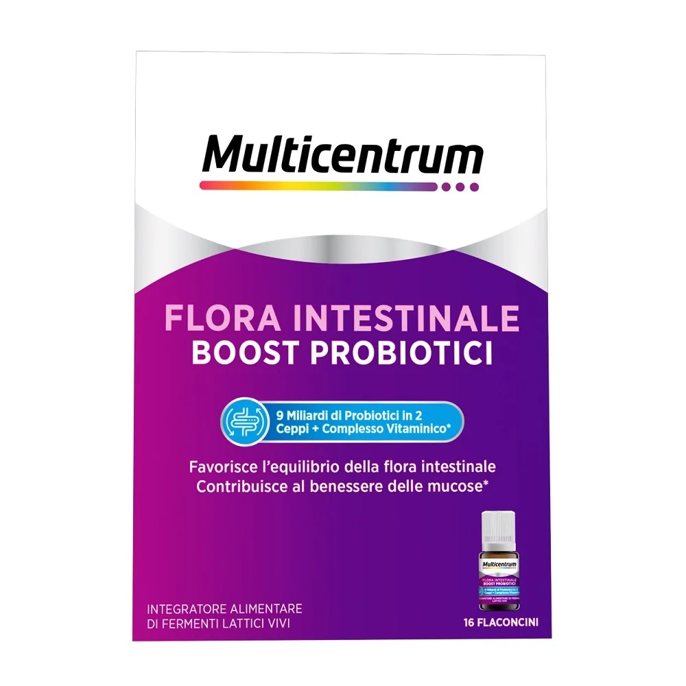 Multicentrum Duobiotico 16 Flaconcini 7 ml Integratore Benessere Intestinale