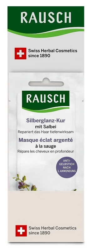 Rausch Box Maschera Lucentezza Argentea Alla Salvia 20 Bustine Da 15 Ml