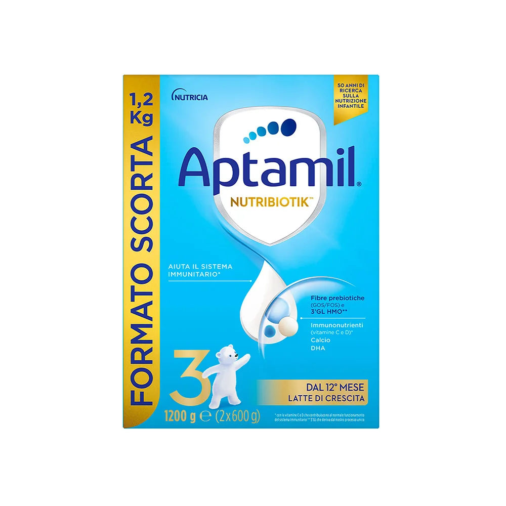 Nutricia Aptamil 3 Polvere 1200G Latte di Crescita