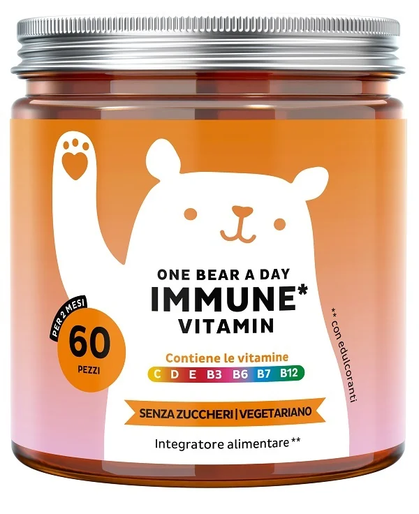 Bears With Benefits One Bear A Day Immune 60 Caramelle Gommose Senza Zuccheri