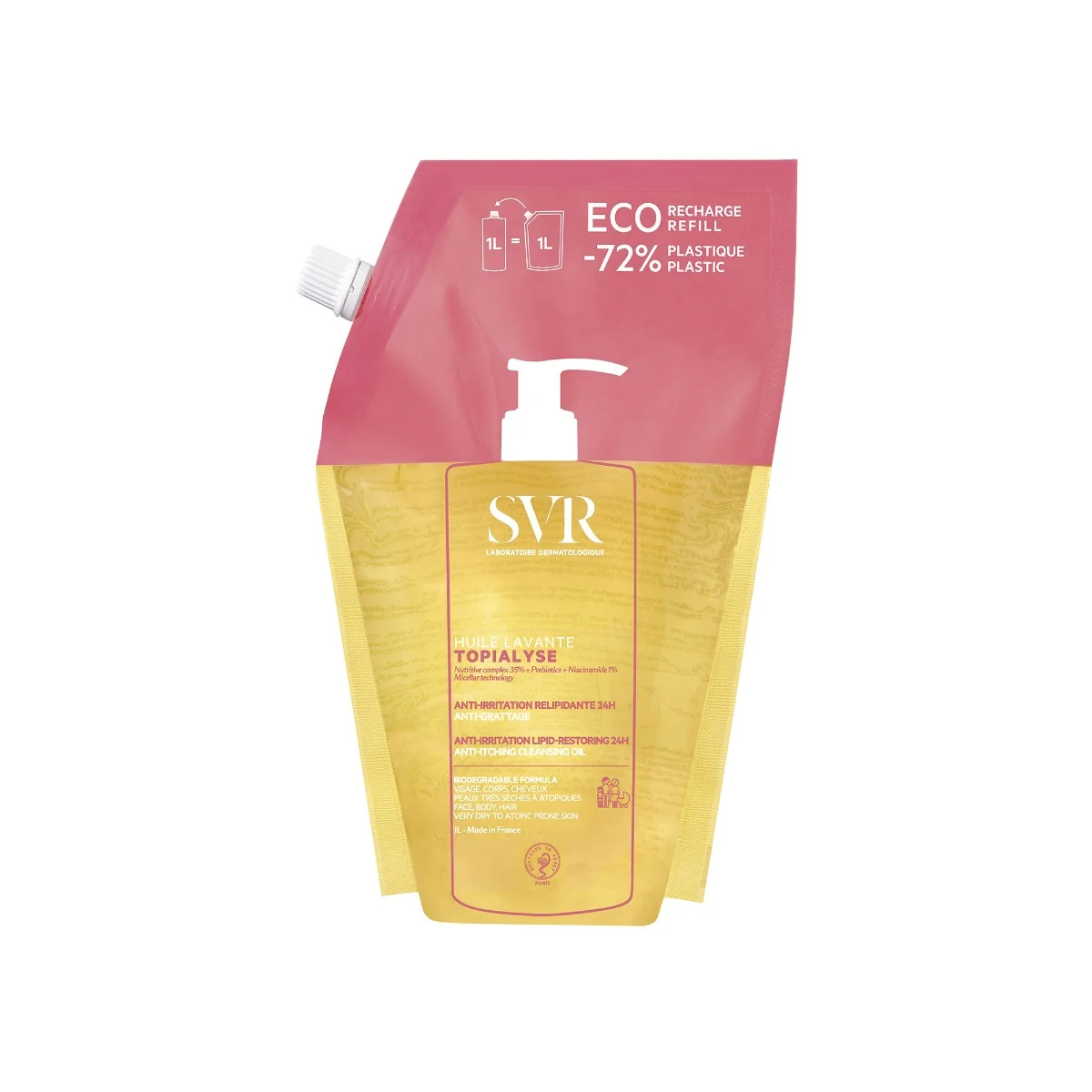 SVR Topialyse Huile Lavante Refil 1 L Detergente Anti-Irritazioni