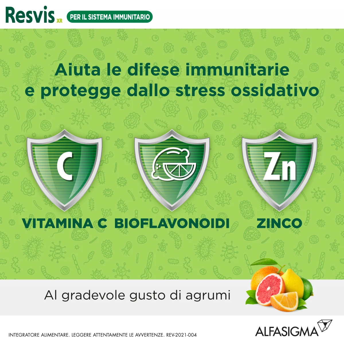 Resvis XR 20 Compresse Effervescenti Integratore per Sistema Immunitario