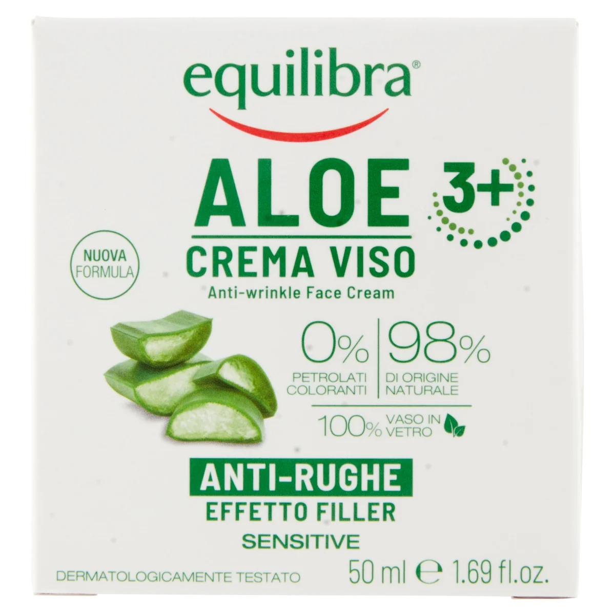 Equilibra Aloe Crema Viso Antirughe 50 Ml Per Pelli Mature