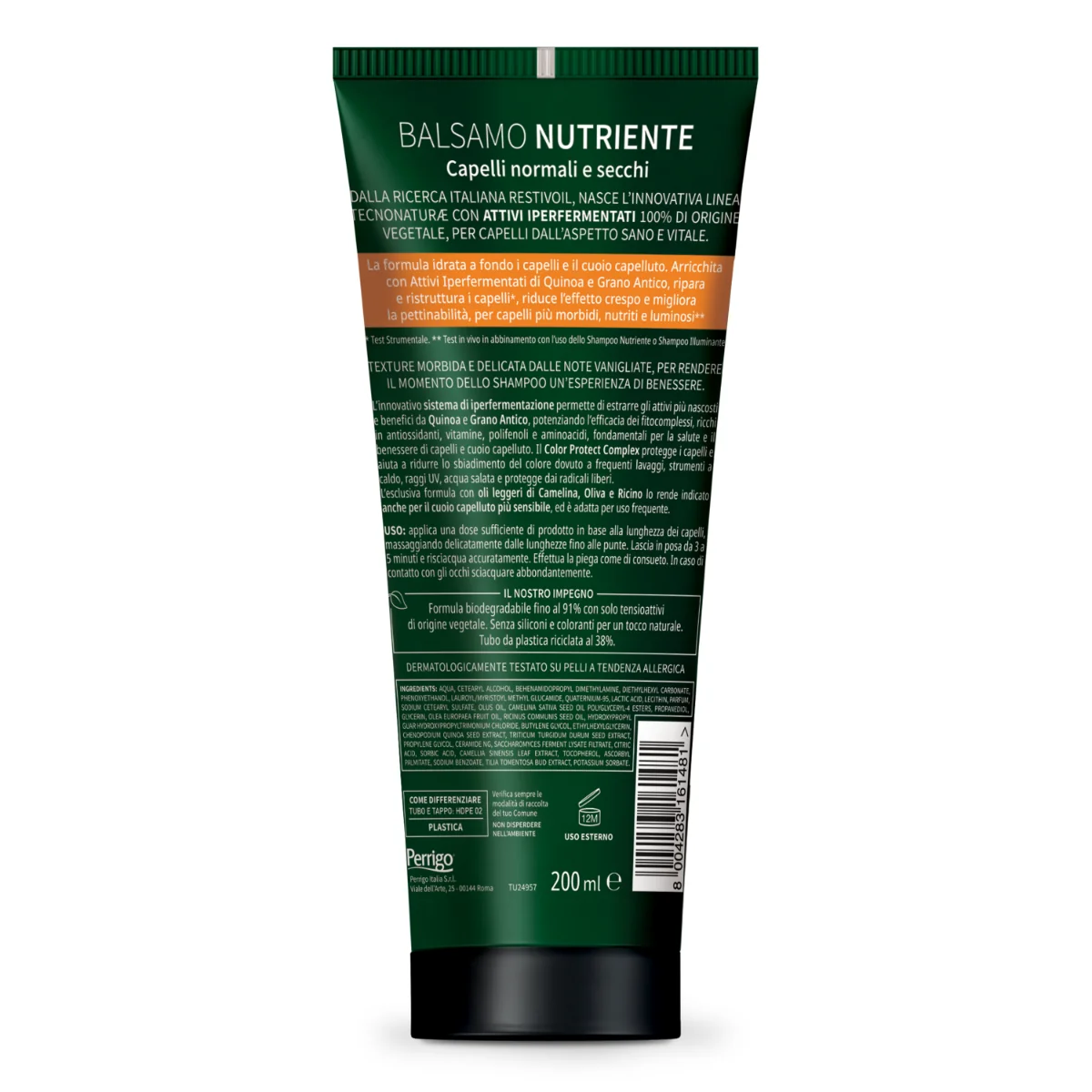 Restivoil Tecnonaturae Balsamo Nutriente 200 ml Per capelli normali e secchi