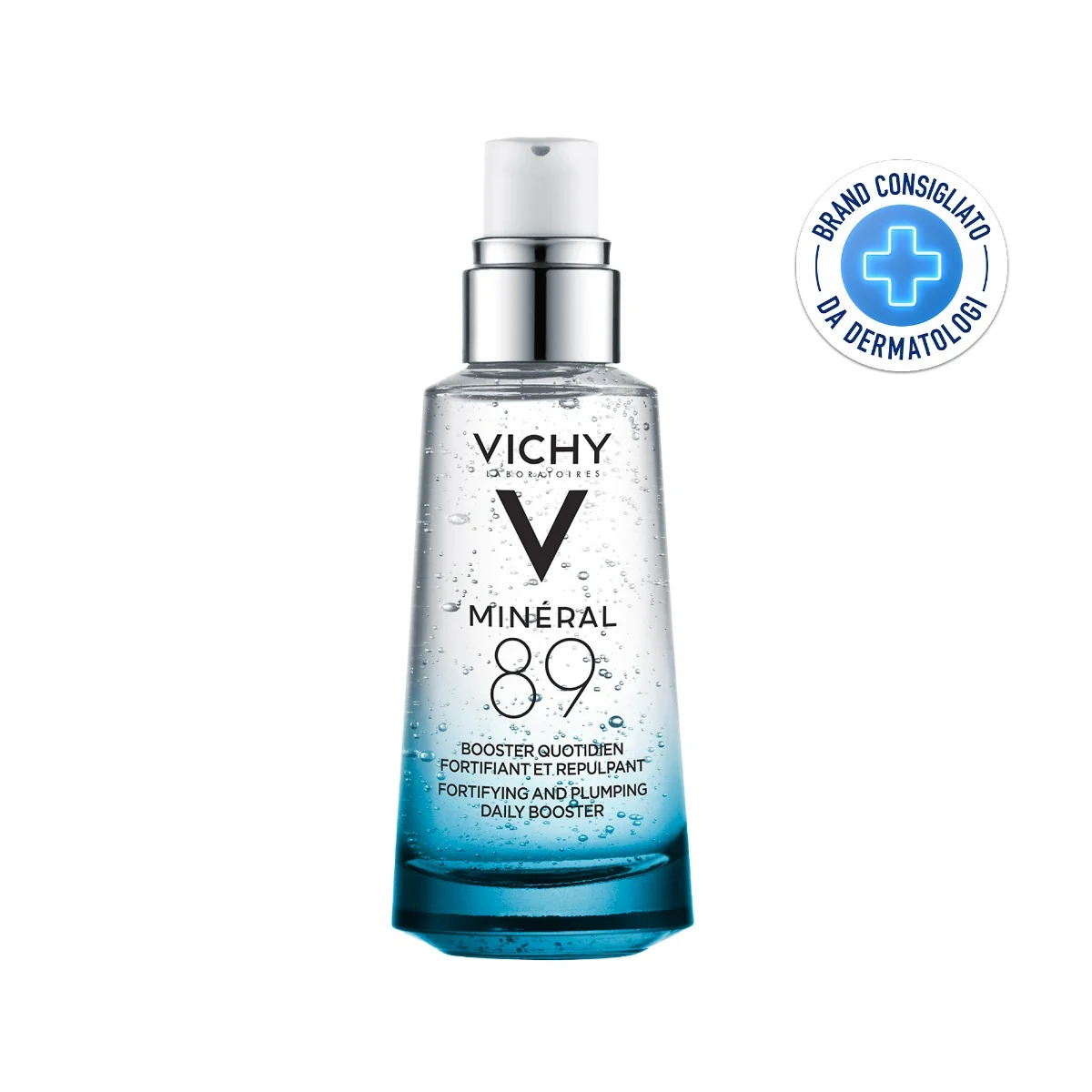 Vichy Minéral 89, 50 Ml Booster quotidiano fortificante e rimpolpante con acido ialuronico