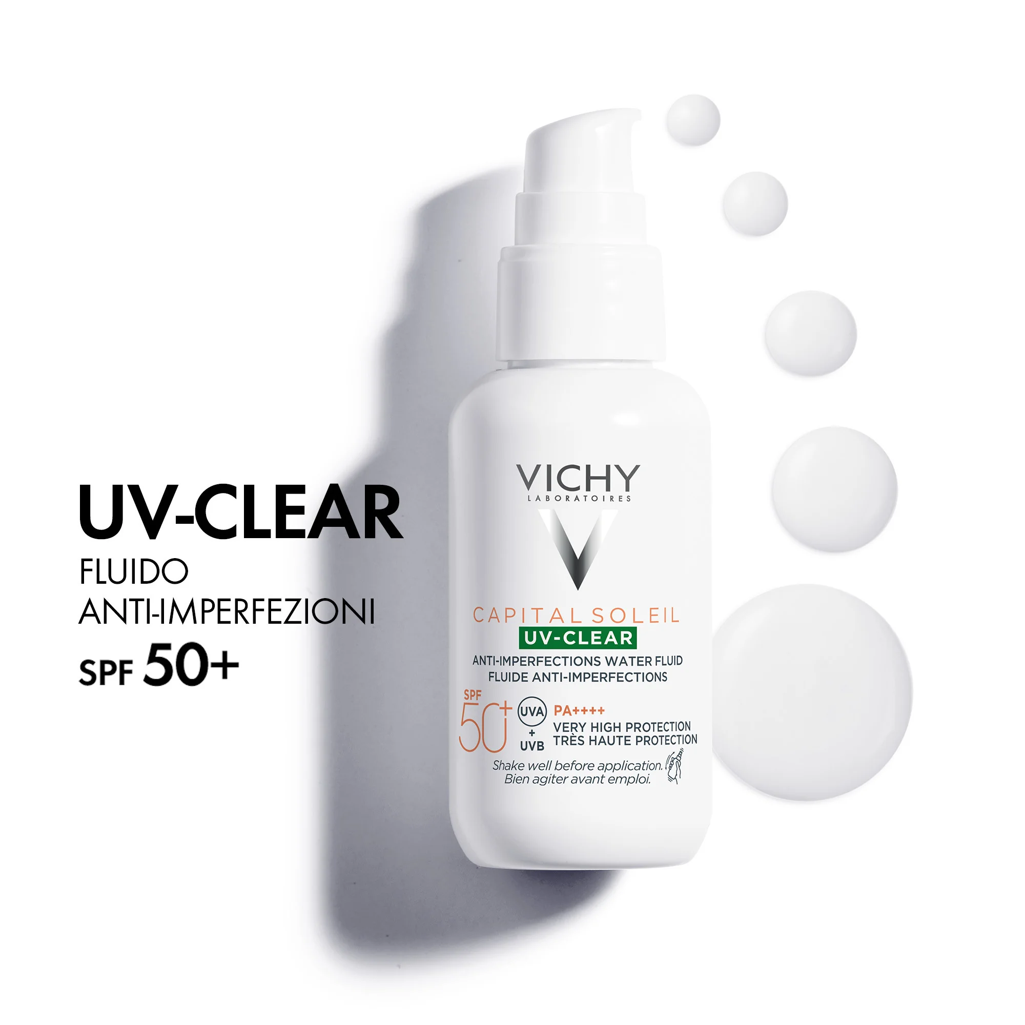 Vichy Capital Soleil UV Clear SPF50 40 Ml Fluido solare antimperfezioni