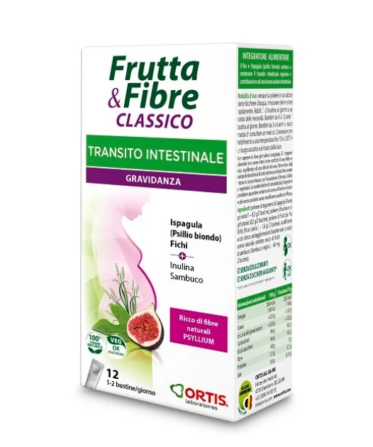 Frutta & Fibre Classico Gravidanza 12 Bustine Per Favorire il Transito Intestinale