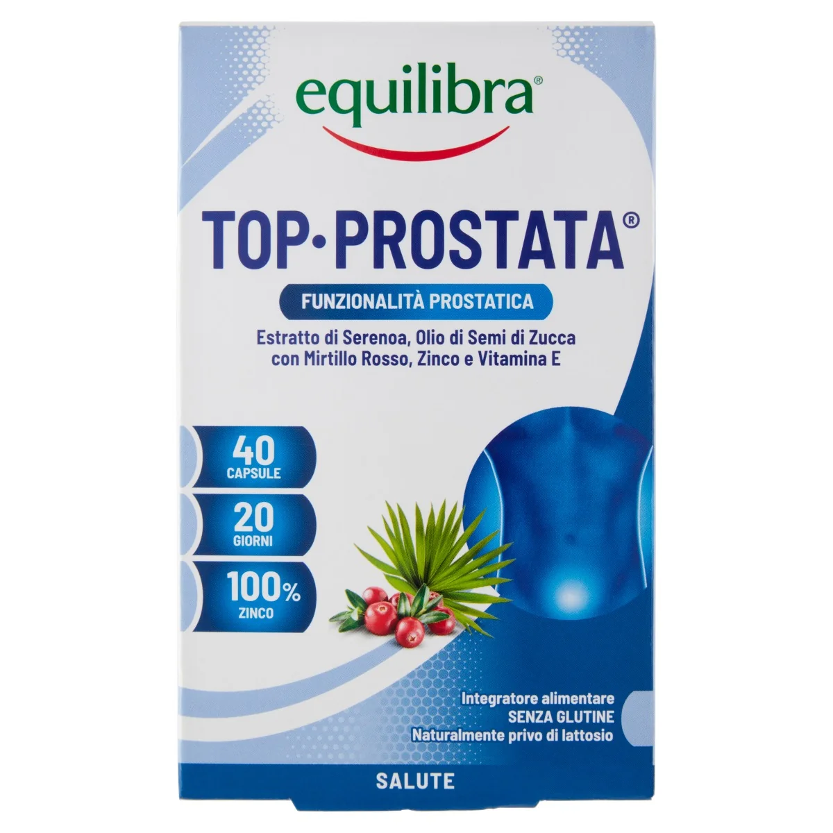 Equilibra Top Prostata 40 Capsule Integratore per Benessere della Prostata