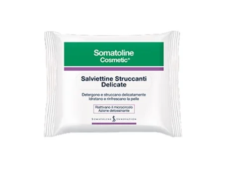 Somatoline Cosmetic Viso Salviette Struccanti 20 Pezzi Viso, Occhi e Labbra