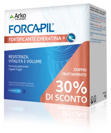Forcapil Fortificante Cheratina+ Promo 120 Capsule Confezione Bipack