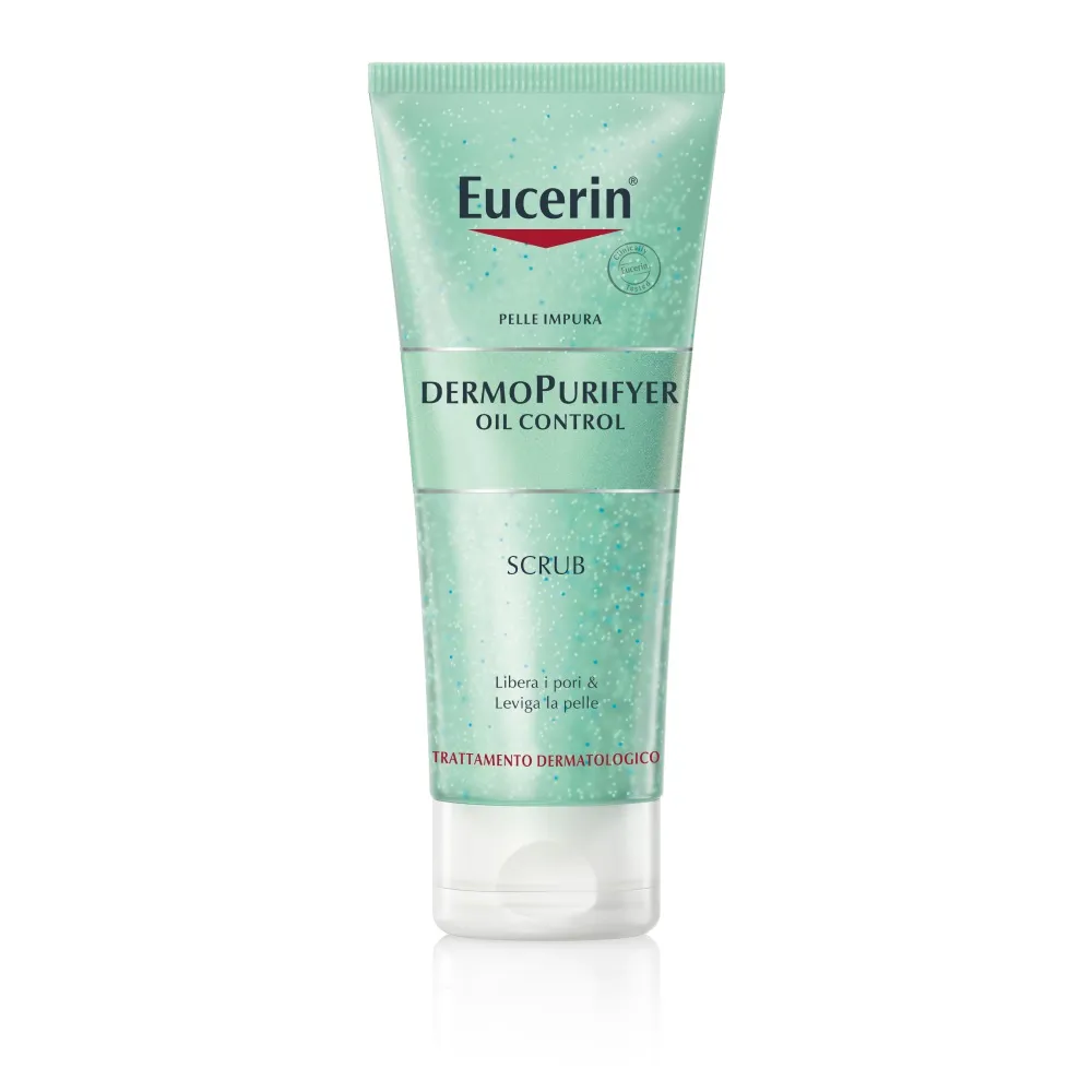 Eucerin DermoPurifyer Oil Control Scrub Detergente Levigante 100 ml Pelle grassa a tendenza acneica