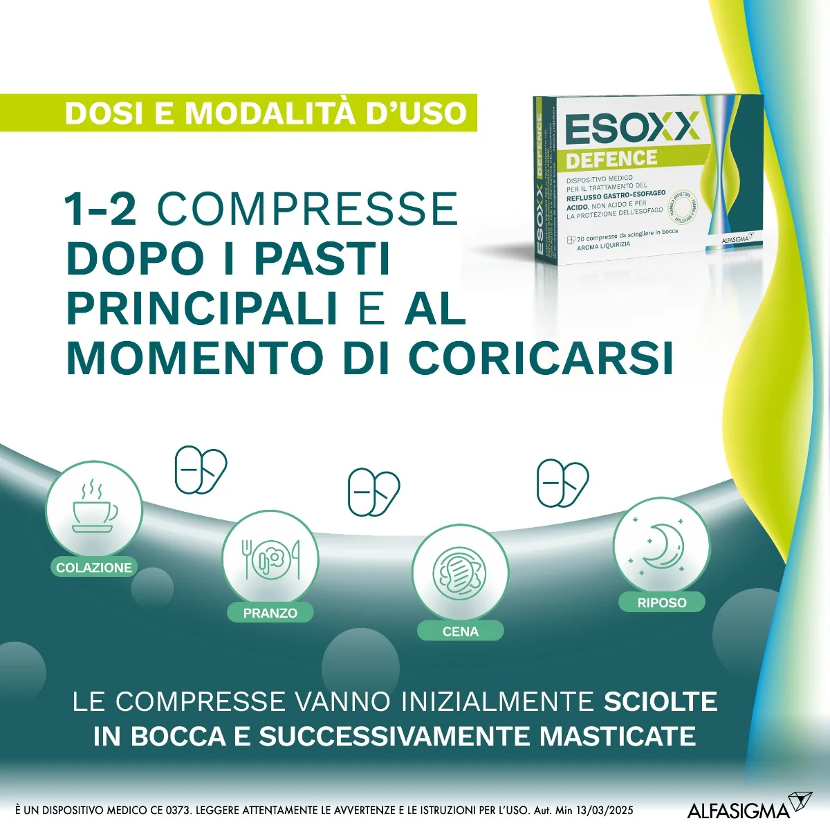 Esoxx Defence 20 Compresse Masticabili Reflusso Gastroesofageo