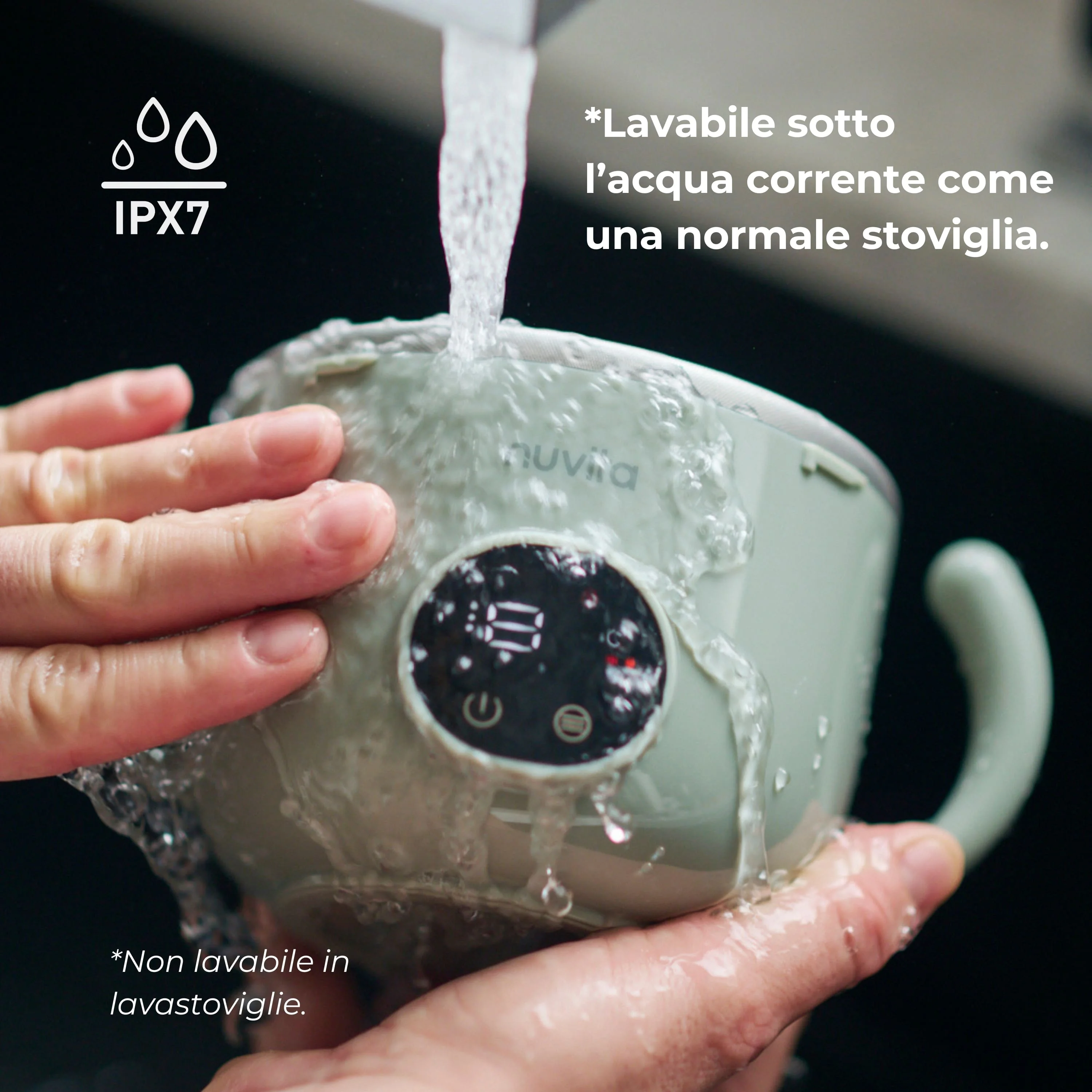 Nuvita Sage Green Pappa'N'Go Scaldavivande E Pastorizzatore