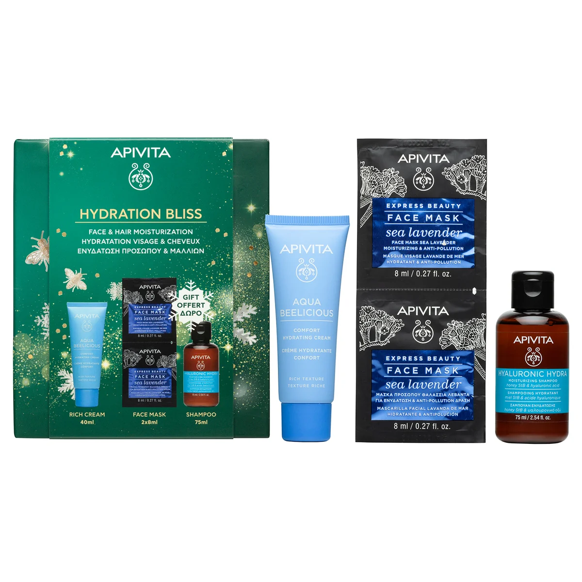 Apivita Pro Xm Aqua Beelicious Crema Oilfree