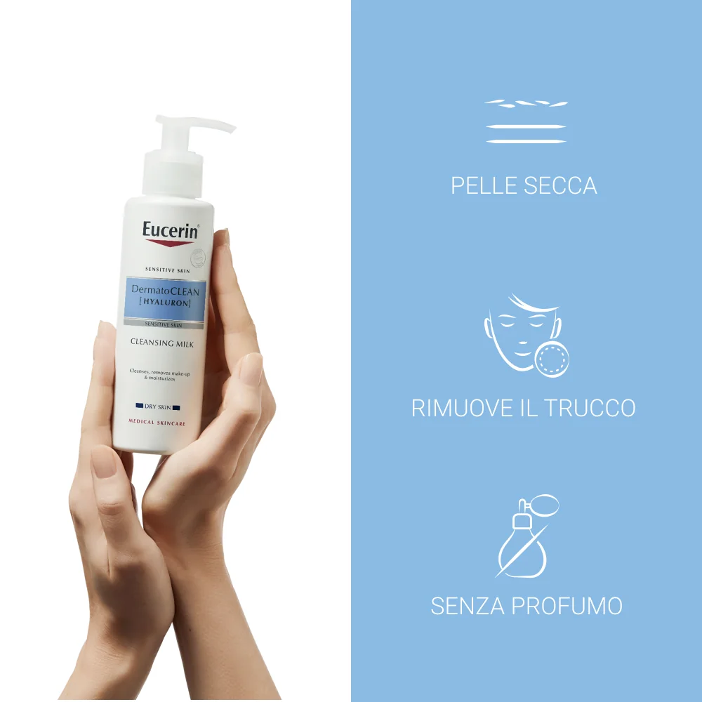 Eucerin Dermatoclean Milk 200 ml Latte Detergente