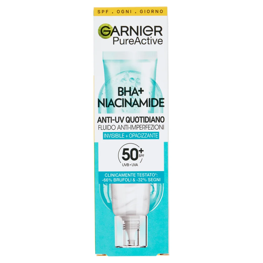 Garnier PureActive Salicylic Fluido Viso Anti-Imperfezioni Anti-UV Quotidiano