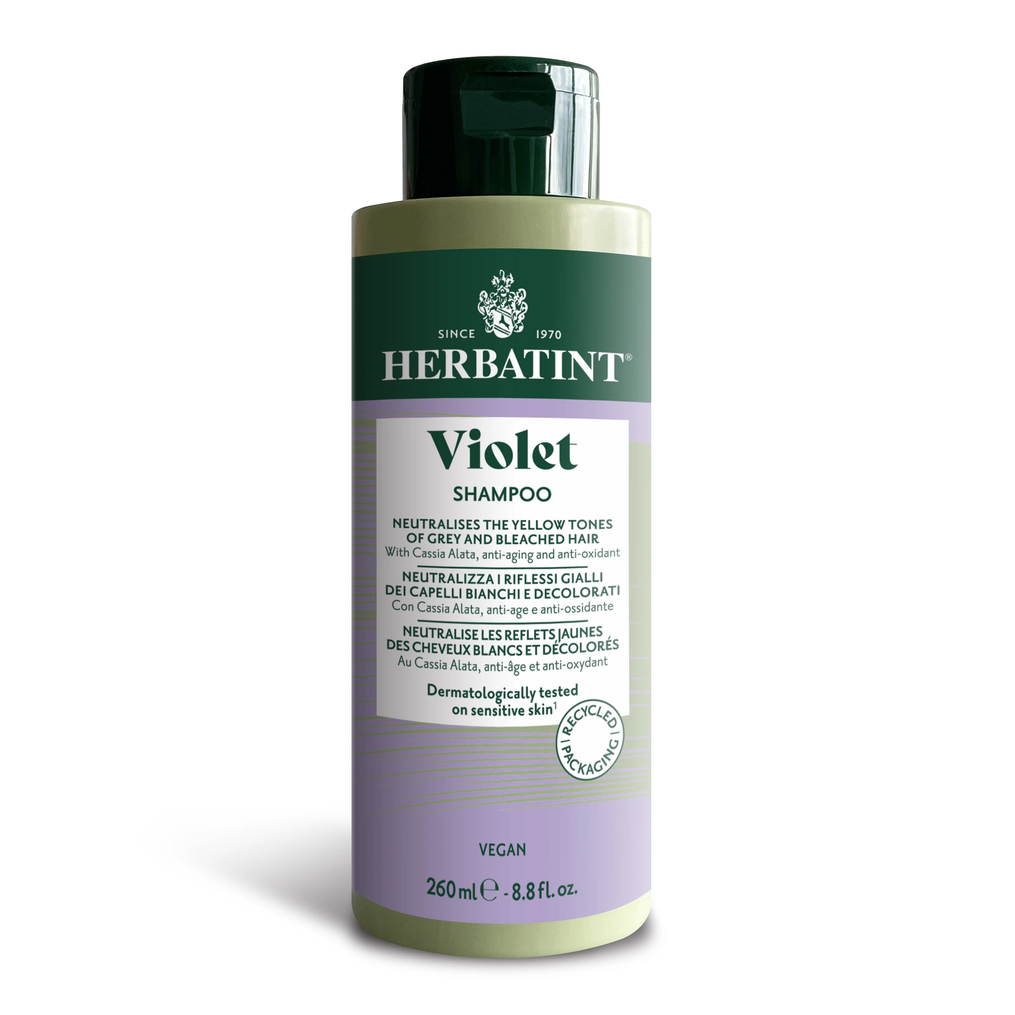 Herbatint Violet Shampoo 260 ml Contrasta l'Ingiallimento