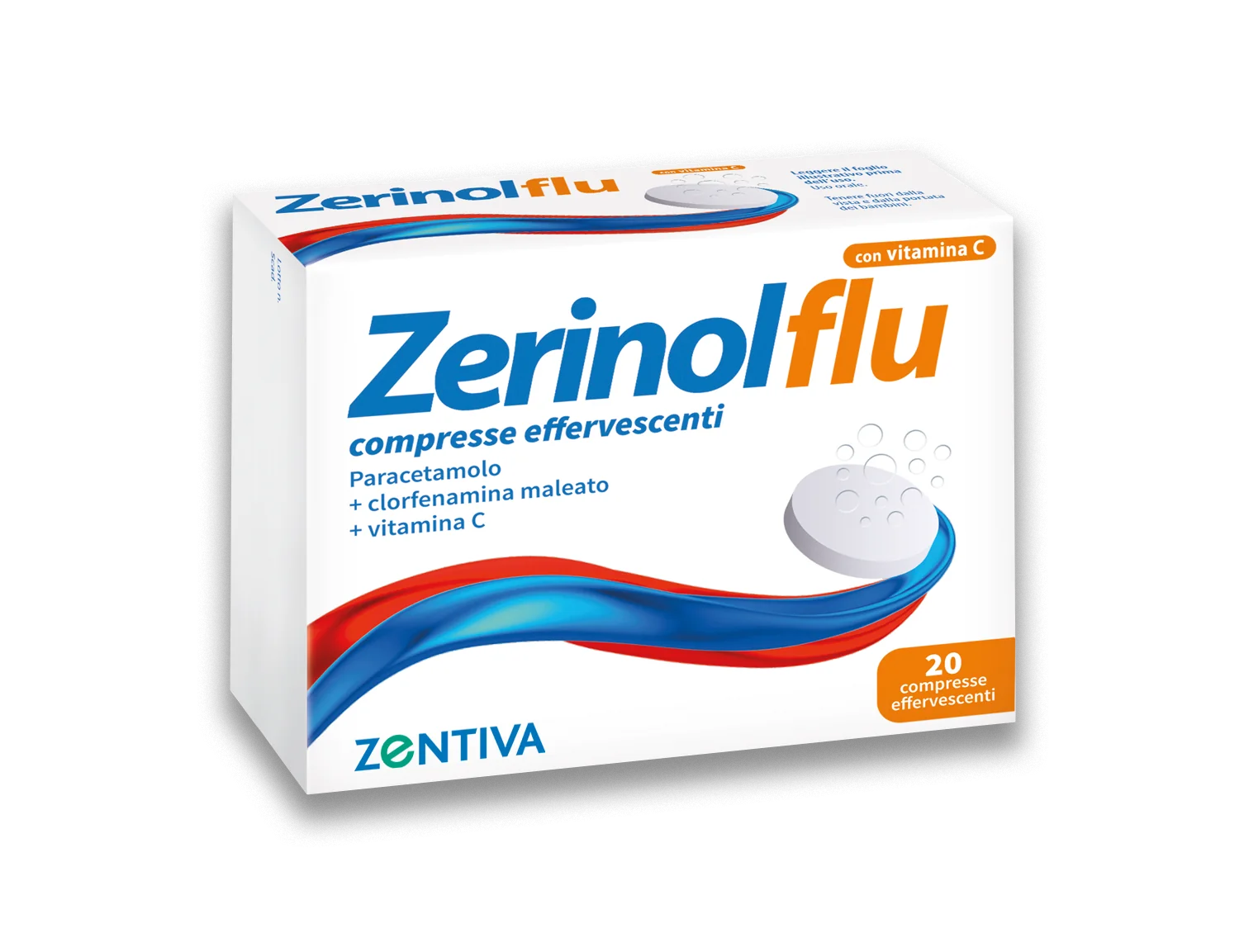 Zerinolflu 20 Compresse Effervescenti Analgesico e Antipiretico