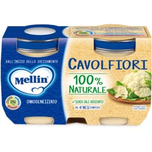 Mellin Omogeneizzato Cavolfiore 2X125G Alimento per lo svezzamento