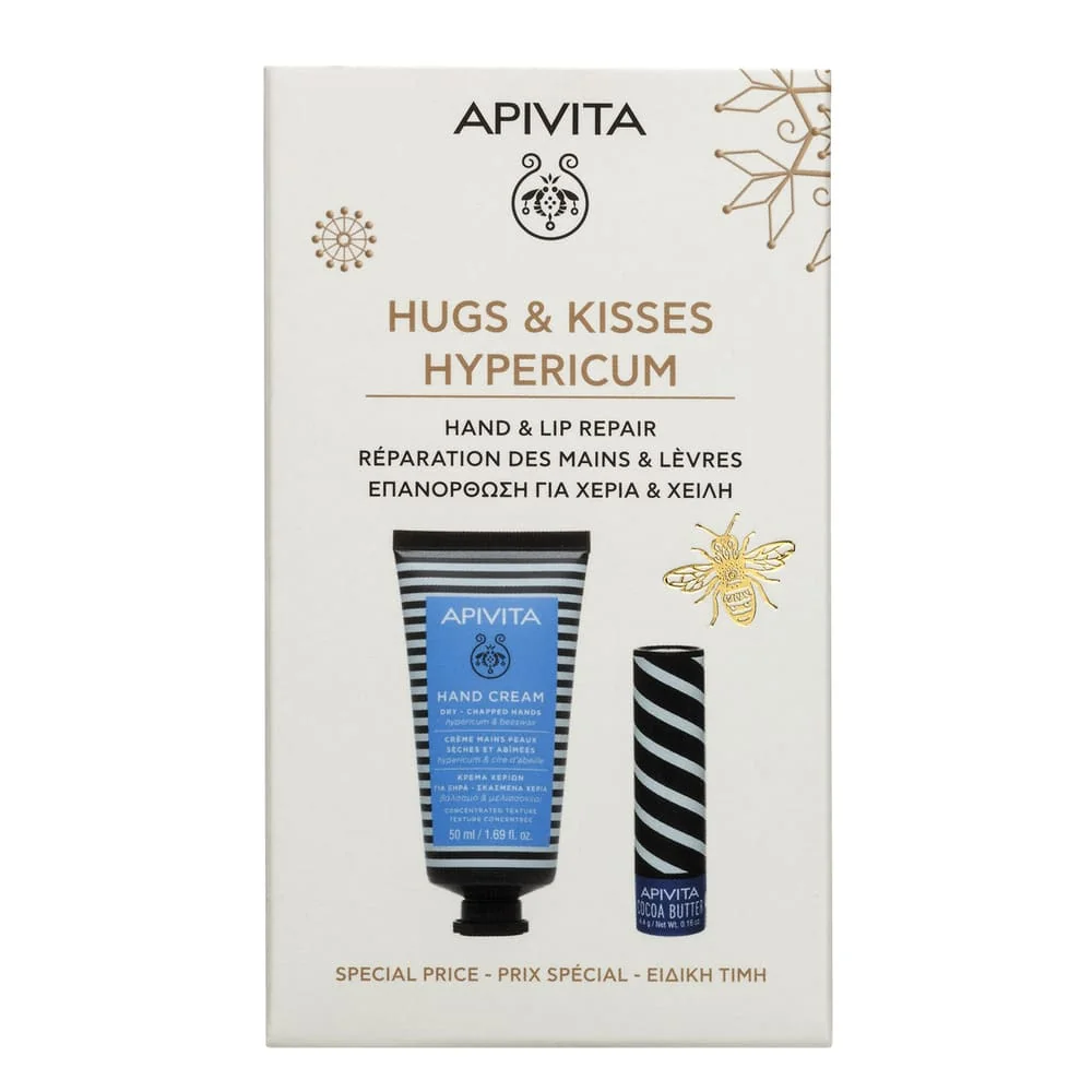 Apivita Winter Wonders Hypericum 2025 Crema Mani e Balsamo Labbra