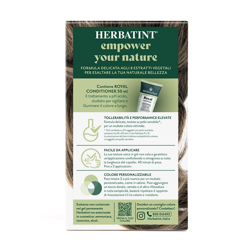 Herbatint Gel Colorante Permanente 6N Biondo Scuro 170 Ml Colore Intenso e Duraturo