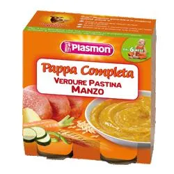 Plasmon La Pappa Completa Verdure, Manzo e Pastina 2 X 190 g Alimento per l'infanzia