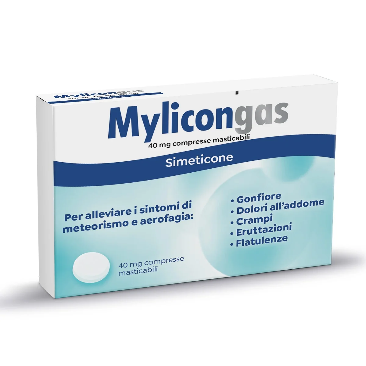 Mylicongas Aerofagia 50 Compresse Per Gonfiore Addominale