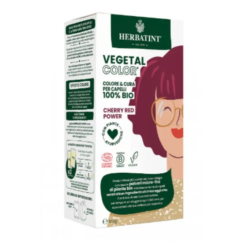 Herbatint Vegetal Color Cherry Red Power 100 g Ciliegia
