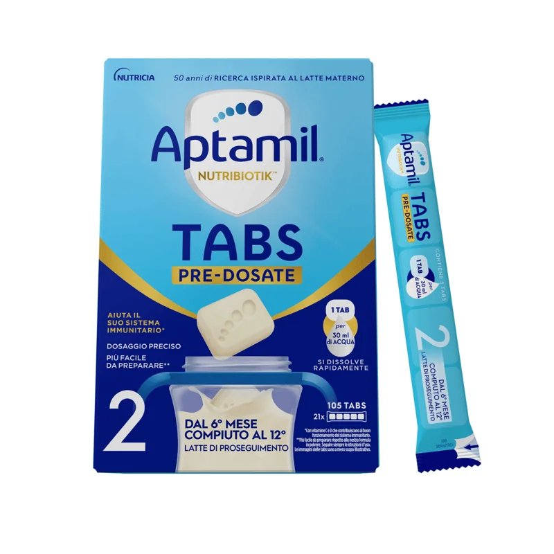 Aptamil Tabs 2 21 Bustine Latte per lattanti pre-dosato