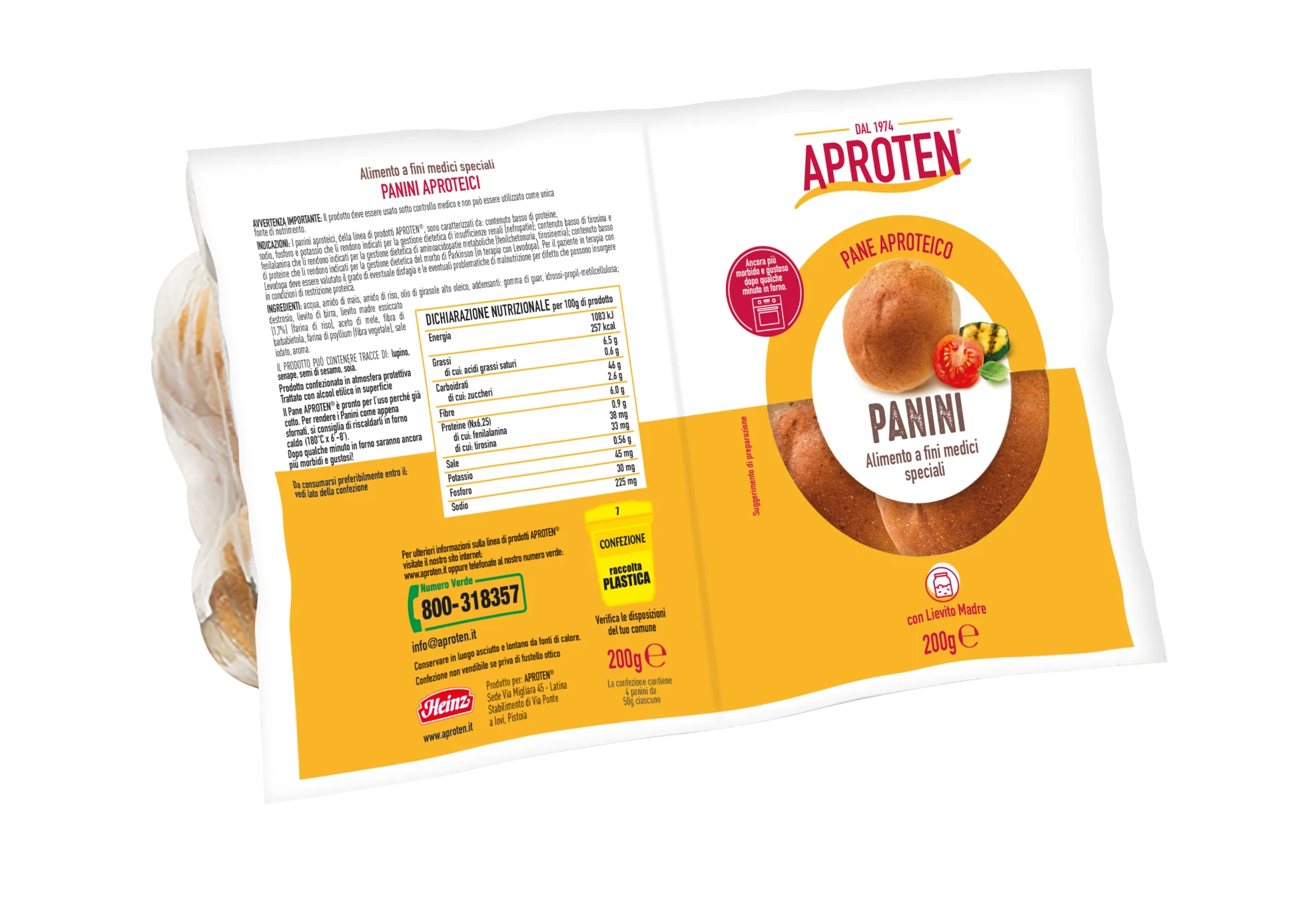 Aproten Panini 4X50 g Con Lievito Madre