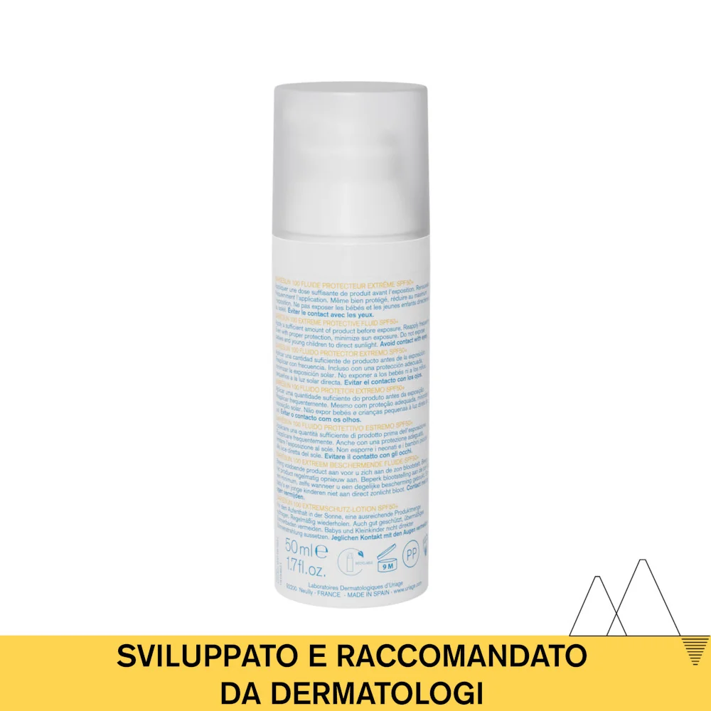 Uriage Barièsun Fluido 100 SPF 50+ Protezione Solare Estrema Viso 50 ml Fluido Protettivo