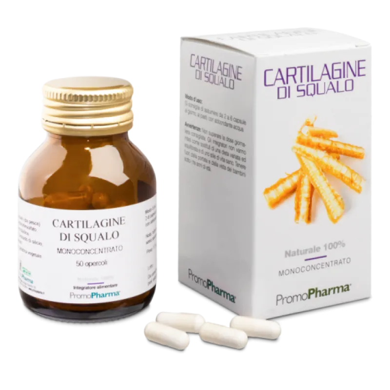 PromoPharma Cartilagine Squalo 50 Capsule Naturale al 100%