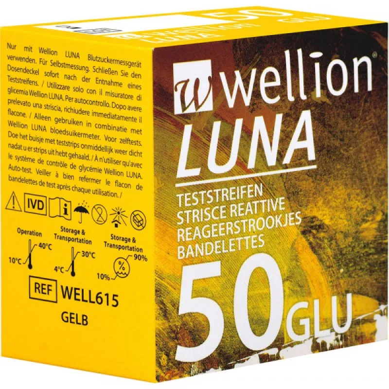 Wellion Luna 50 Strips Glicemia
