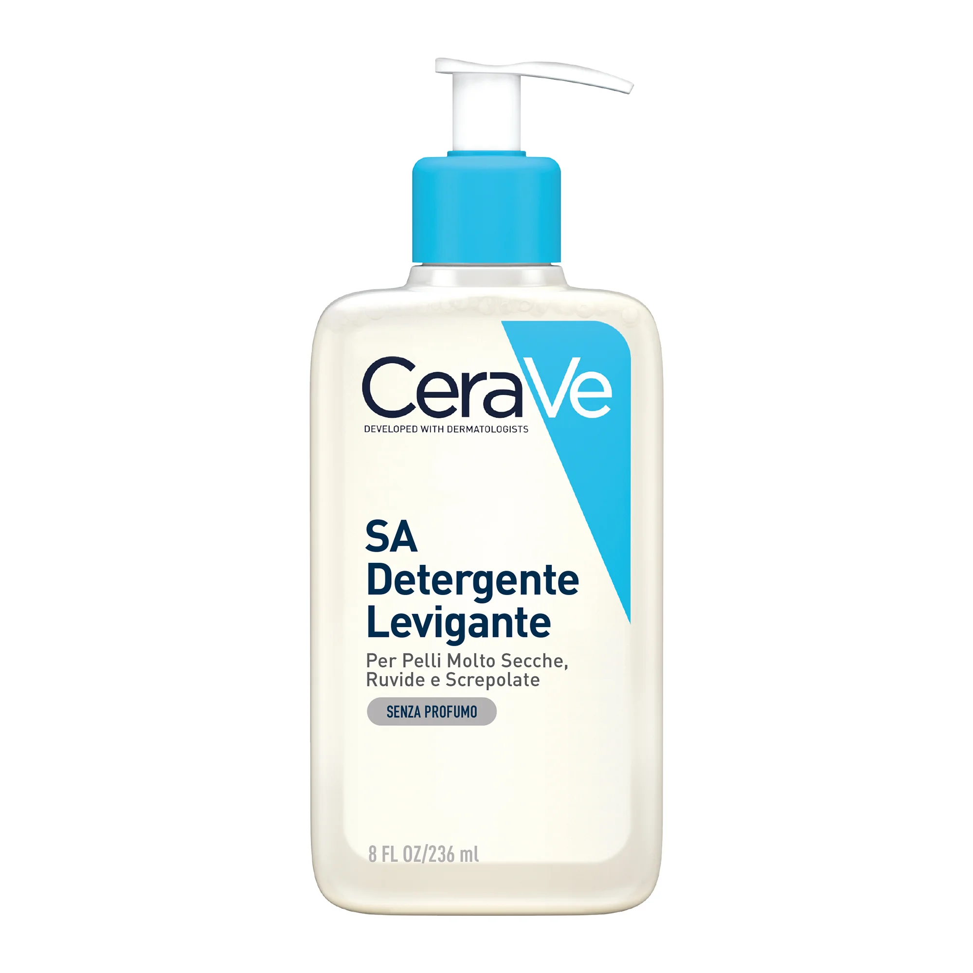 Cerave SA Detergente Levigante 236 Ml Pelle Molto Secca, Ruvida e Screpolata