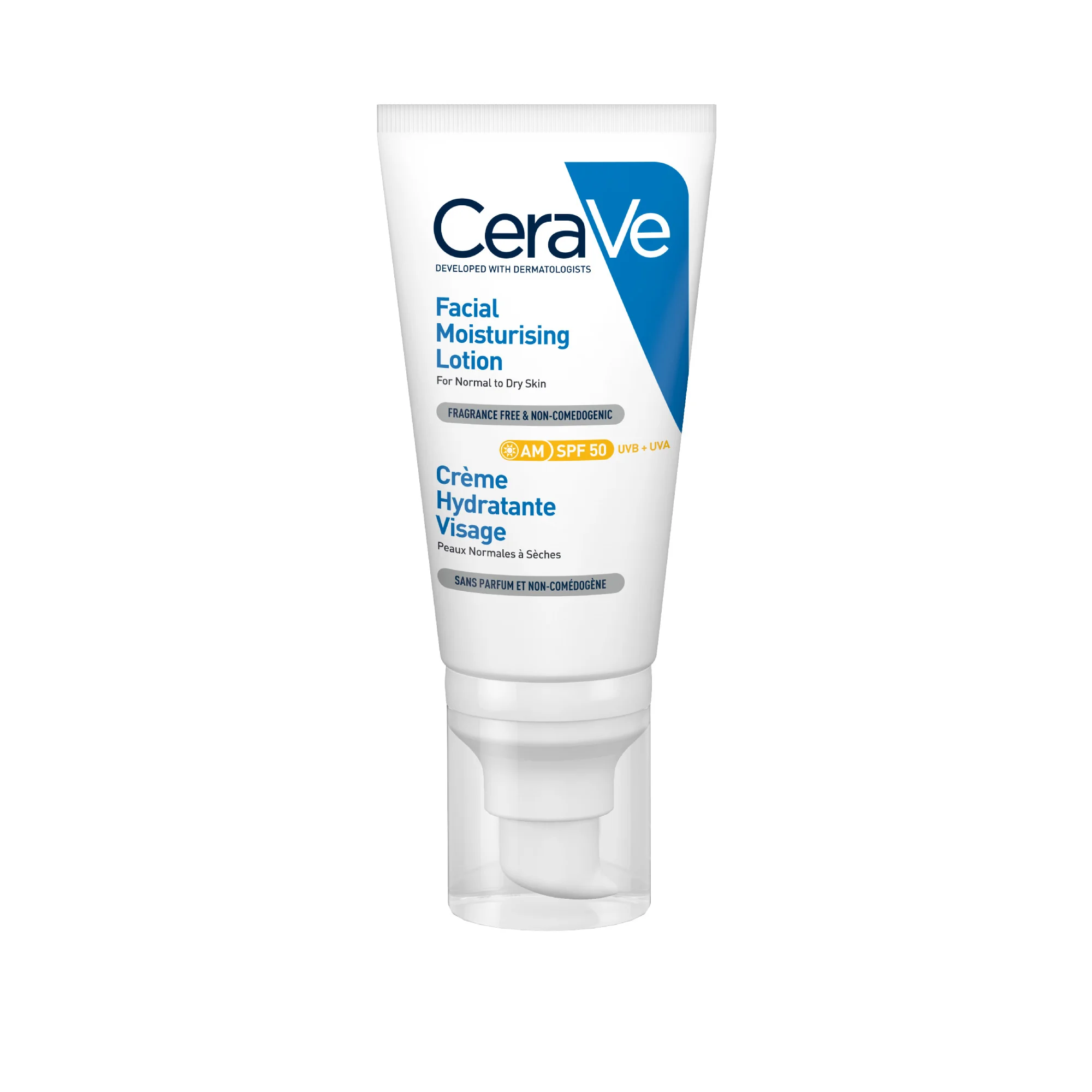 Cerave Crema Viso con SPF50 50 Ml Idratante con protezione solare per uso quotidiano