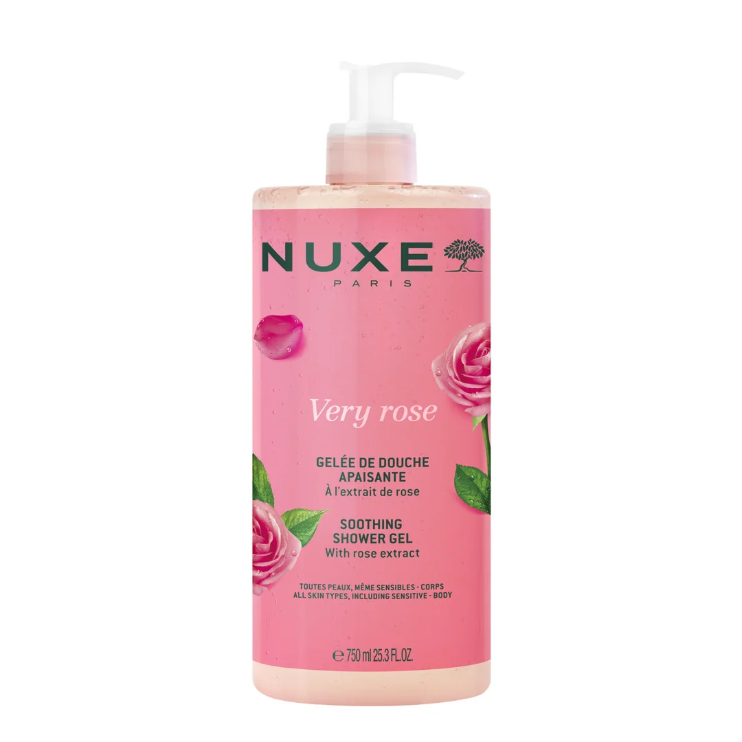 Nuxe Very Rose Shower Gel 750 ml Detersione Quotidiana