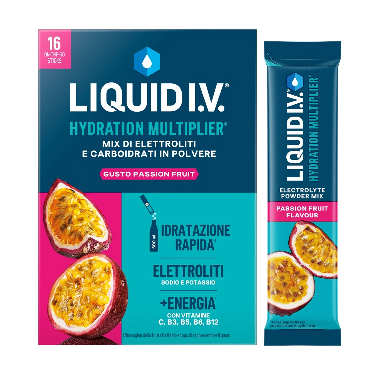Hydration Multiplier Passion Fruit 16 Stick Favorisce l'idratazione