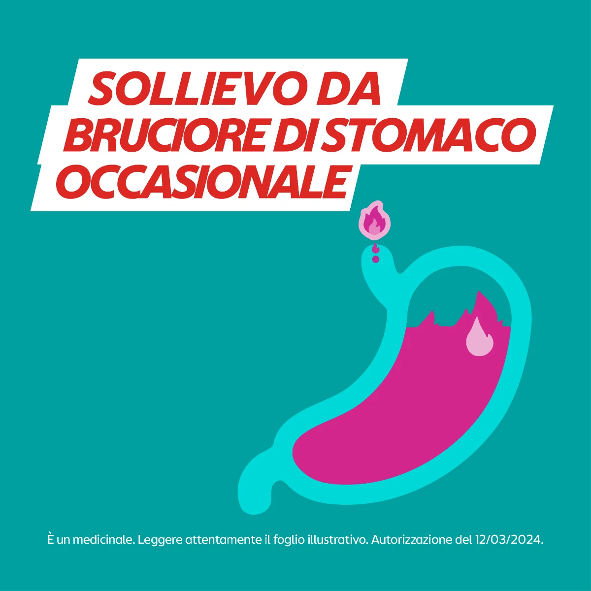 Gaviscon Compresse Masticabili Aroma Fragola 250 mg + 133,5 mg 24 Compresse Per Bruciore di Stomaco