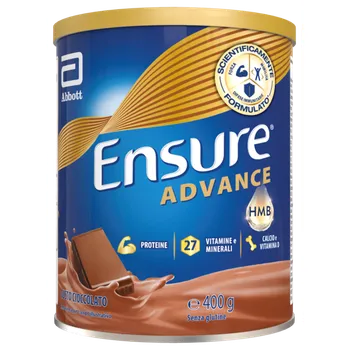 Ensure Advance Cioccolato Polvere 400 g Integratore Proteico in Polvere Ossa e Muscoli