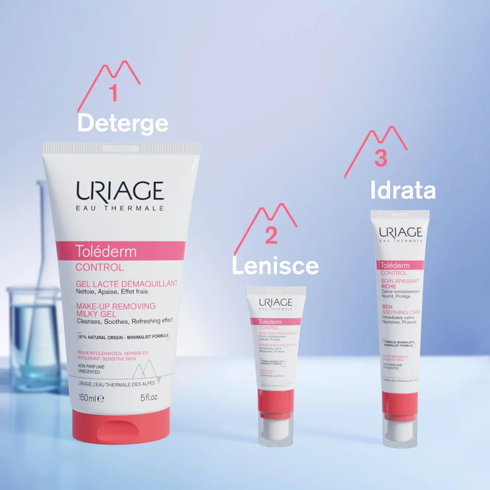 Uriage Tolederm Control Trattamento Lenitivo Contorno Occhi 15 ml Trattamento Lenitivo