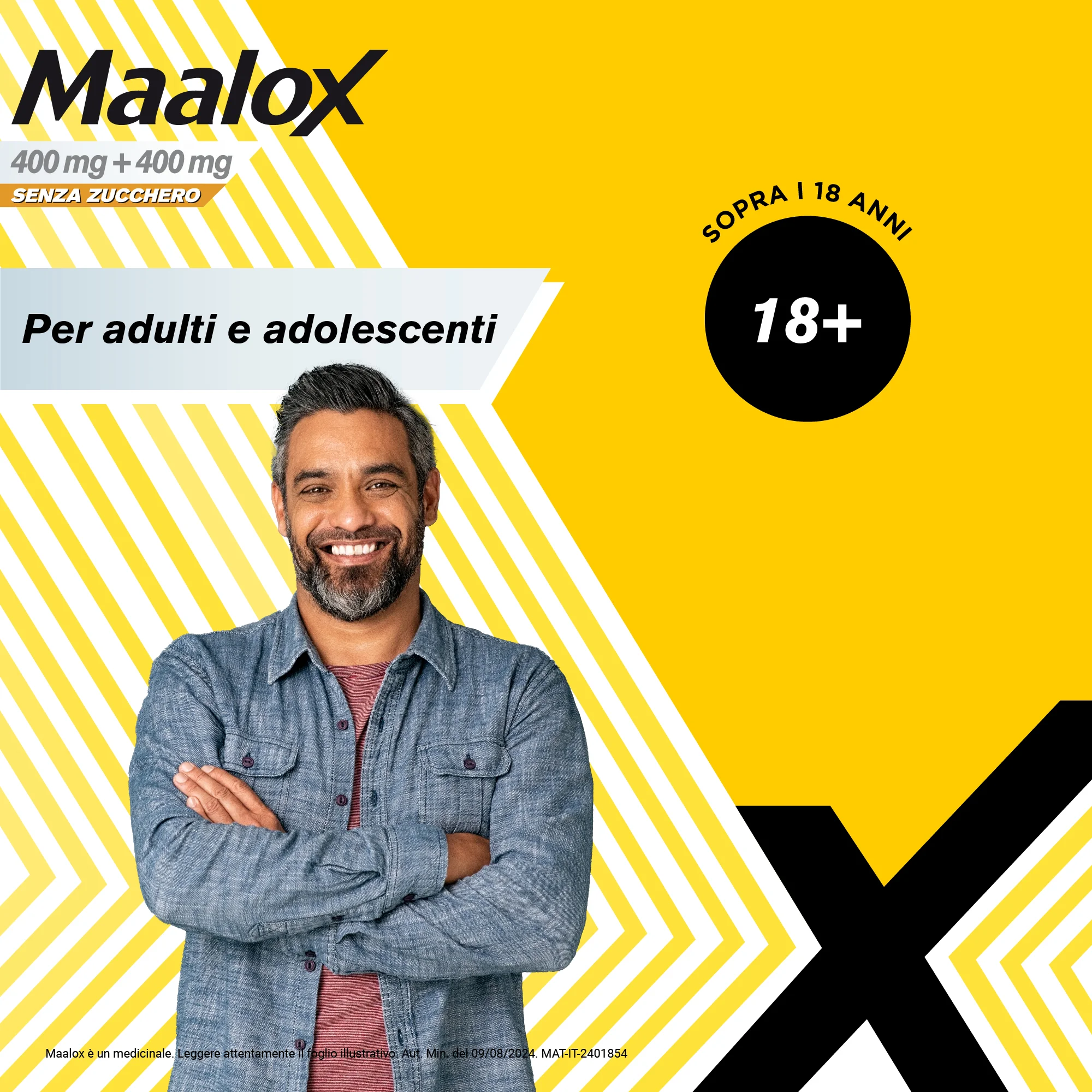 Maalox Senza Zucchero Aroma Limone 30 Compresse Masticabili Antiacido