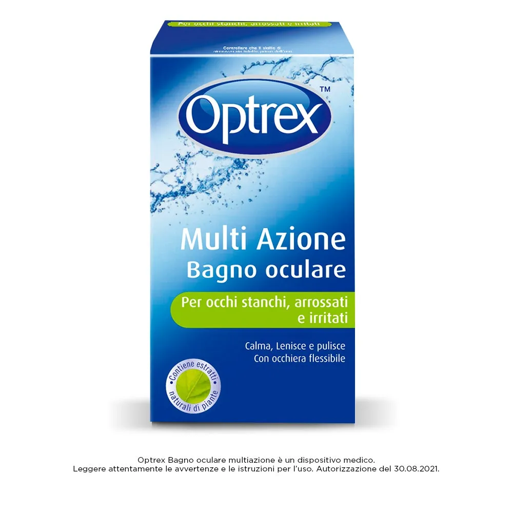Optrex Multi Azione Bagno Oculare 110 ml Occhi Stanchi Arrossati e Irritati
