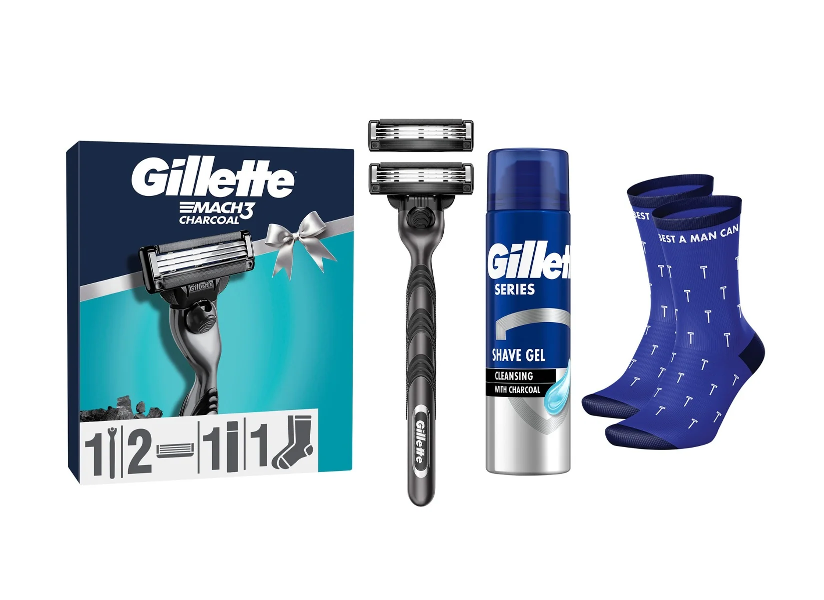 Gillette Mach3 Gift Set Confezione Regalo per Uomo