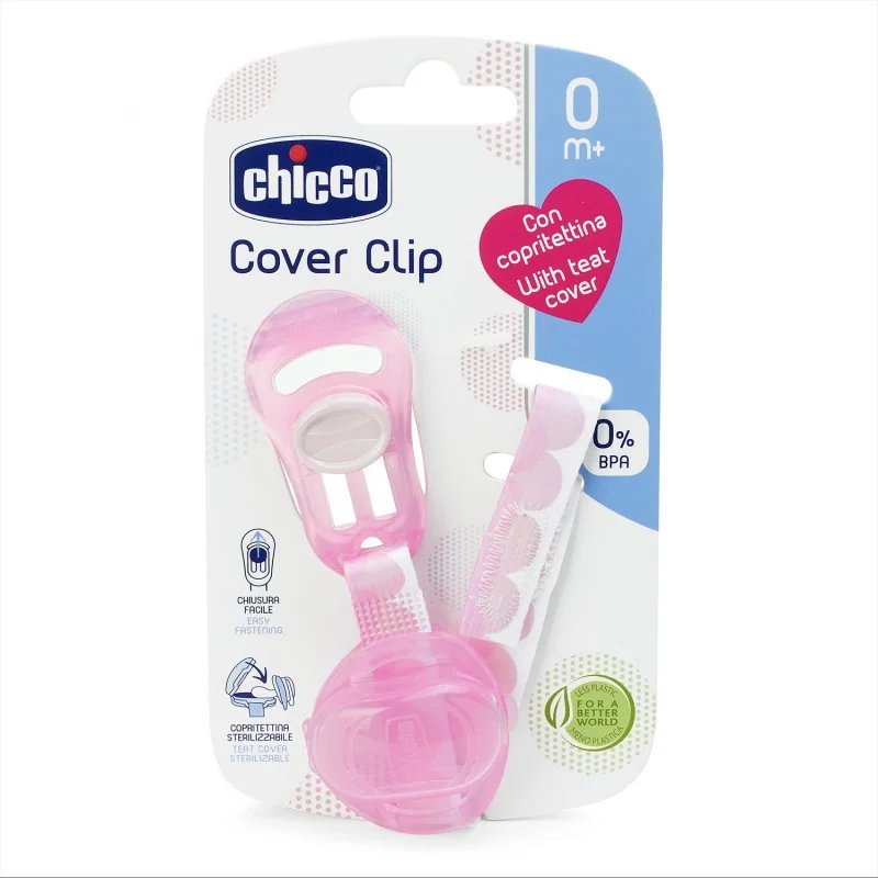 Chicco Clip Salvasucchietto Rosa con copritettina