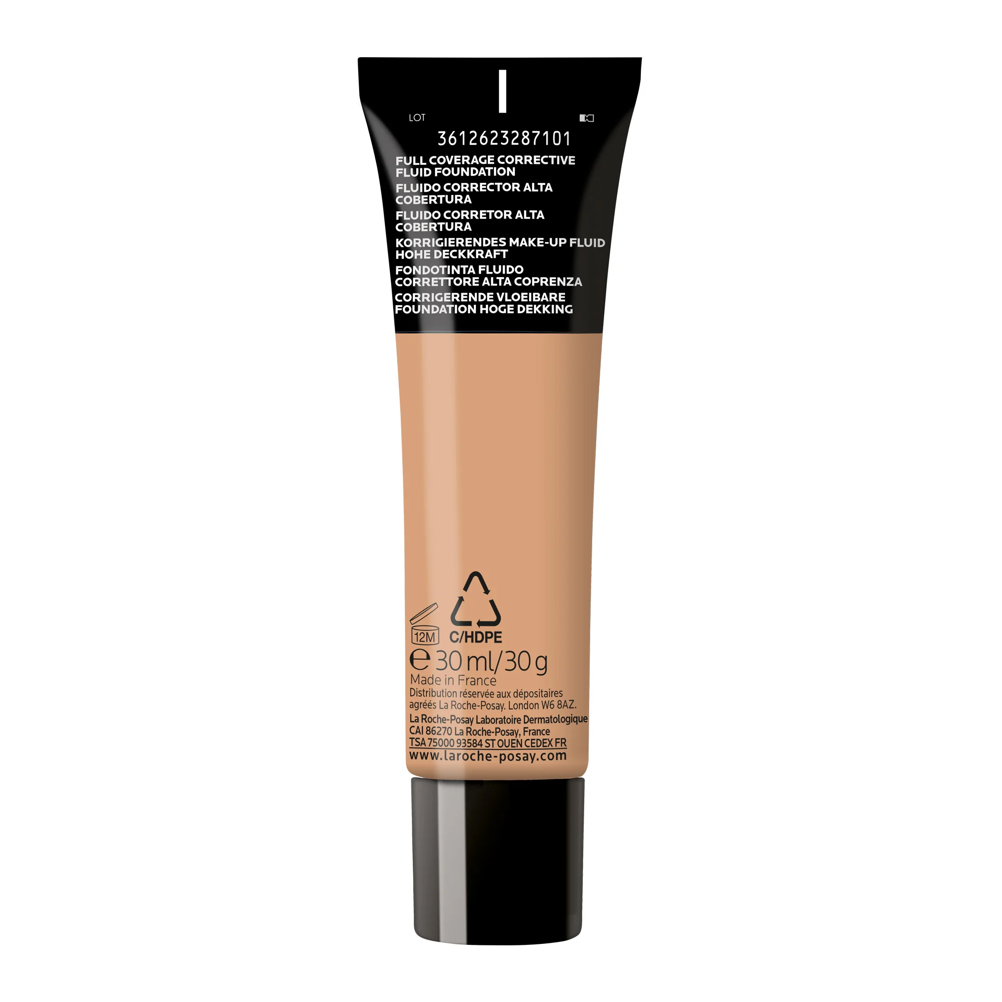 La Roche Posay Toleriane Fondotinta Fluido 10, 30 Ml Correttore alta coprenza