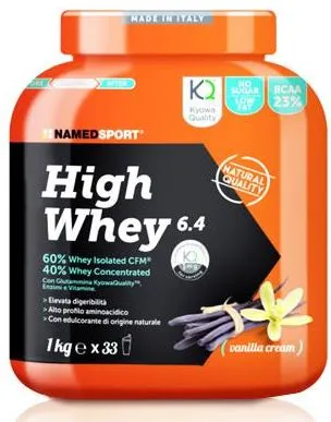 Named Sport High Whey 6.4 Vanilla Cream Integratore Proteico 1 kg