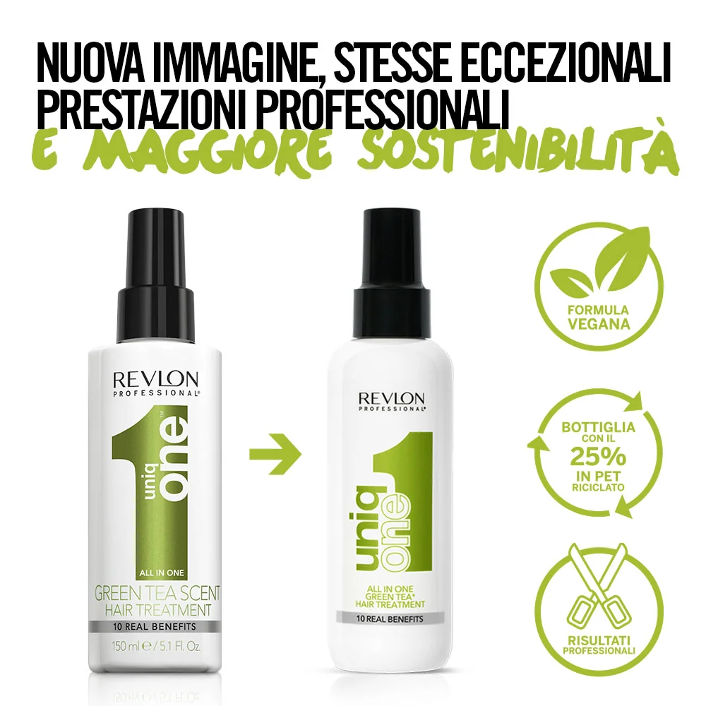Revlon Uniq One All In One Green Tea Hair Treatment 150 Ml Trattamento per capelli senza risciacquo