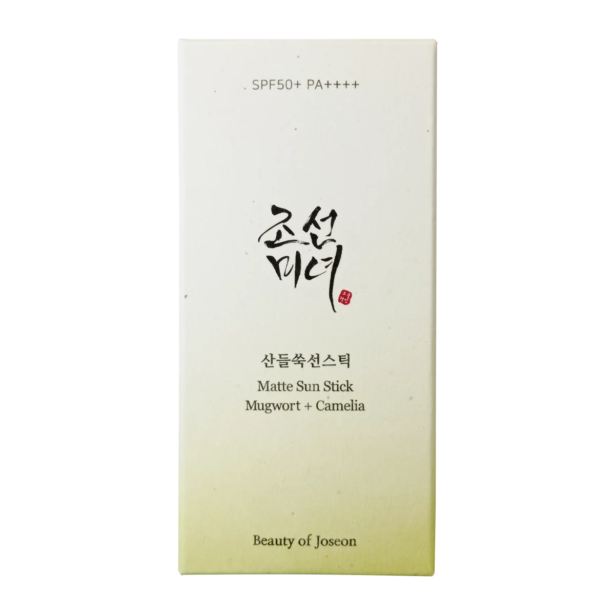 Beauty Of Joseon Matte Sun Stick: Mugwort + Camelia 18 g Stick Solare