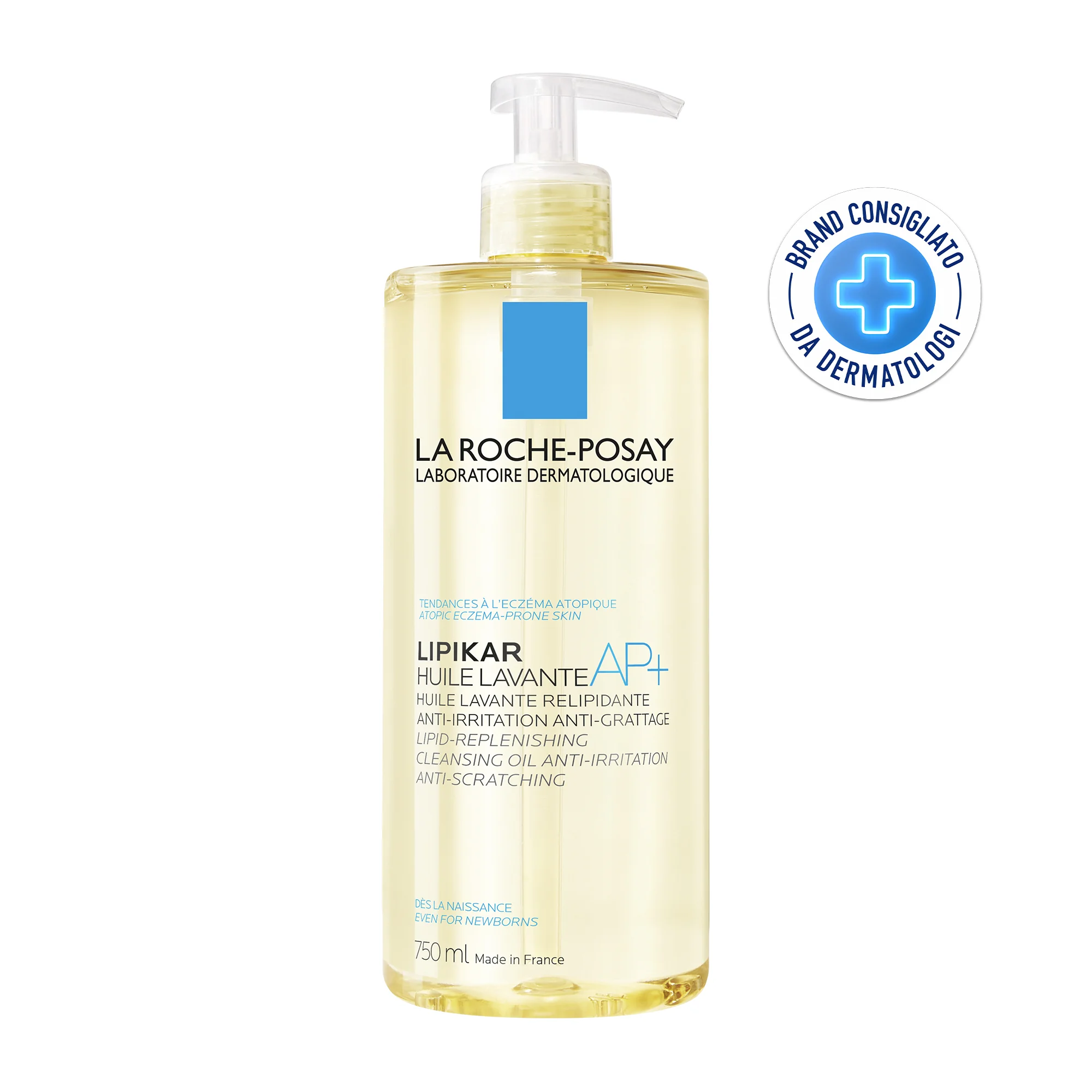 La Roche Posay Lipkar Huile Lavante AP+ 750 ml Olio Detergente Anti Arrossamenti