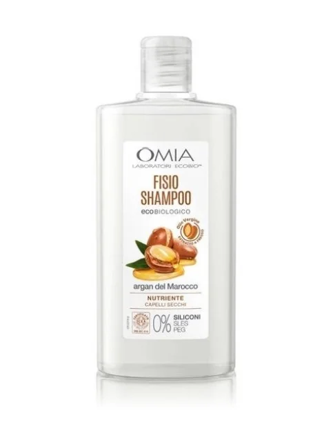 Omia Fisio Shampoo Bio Nutriente Argan Del Marocco 200 ml Per Capelli Secchi